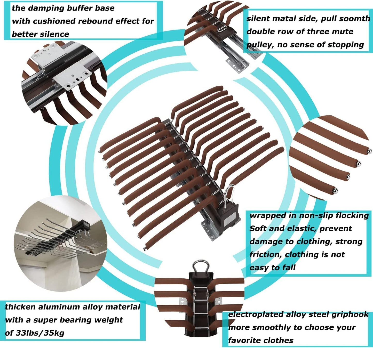 Double Row trouser rack